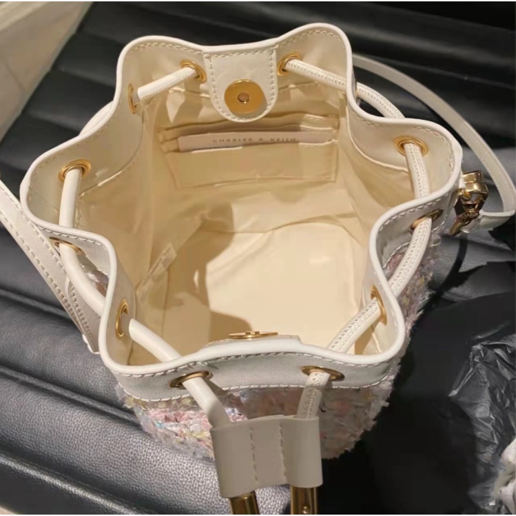 Túi Đeo Chéo Vải Tuýt Có Dây Rút CK210840452-1