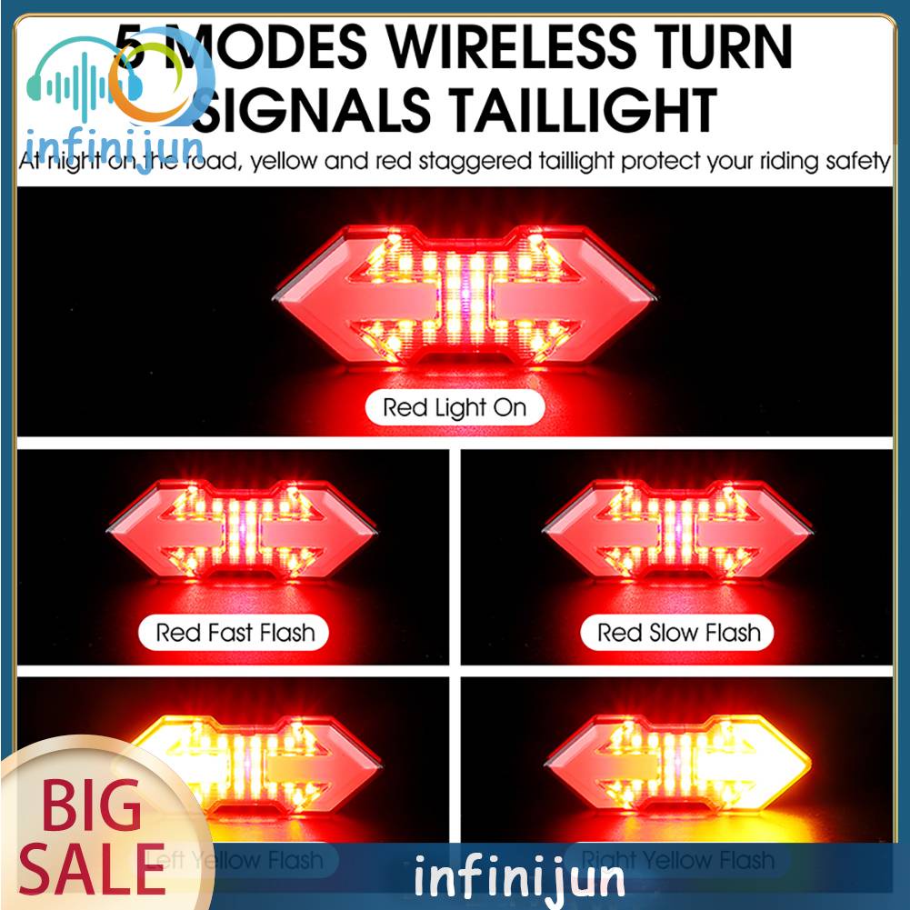 Đèn LED Đuôi Xe Đạp 5 Chế Độ Kèm Sạc USB Tiện Dụng Chất Lượng Cao