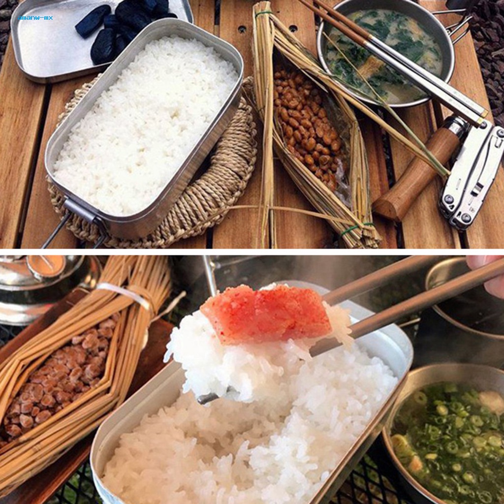 Hộp cơm Bằng Nhôm Cách Nhiệt Thiết Kế Nhỏ Gọn Tiện Dụng Cho Dã Ngoại / Cắm Trại