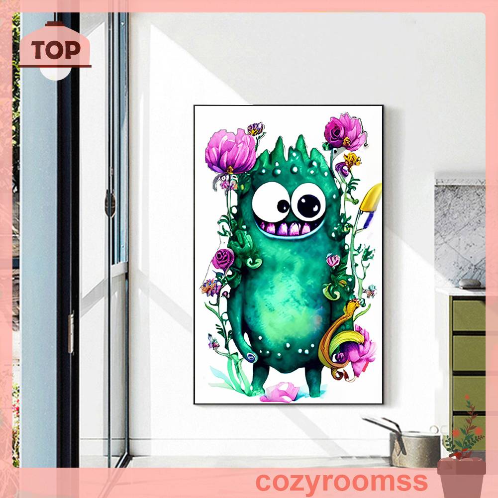 Bộ Tranh Đính Đá 5D Họa Tiết Hoạt Hình Độc Đáo DIY Dùng Trang Trí Nhà Cửa