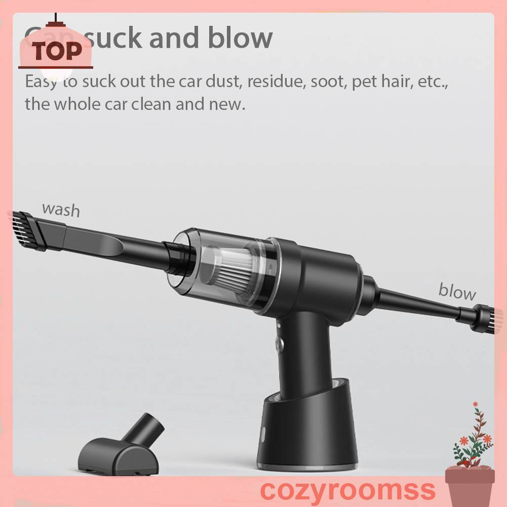 Máy Hút Bụi Cầm Tay Không Dây Công Suất Cao 4000mAh 120W Chuyên Dùng Cho Xe Hơi