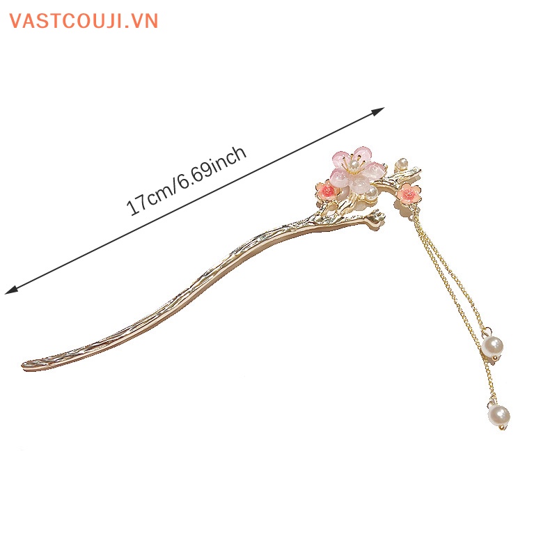 Trâm Cài Tóc Tua Rua Bằng Kim Loại Phong Cách Trung Hoa Cổ Điển Cho Nữ