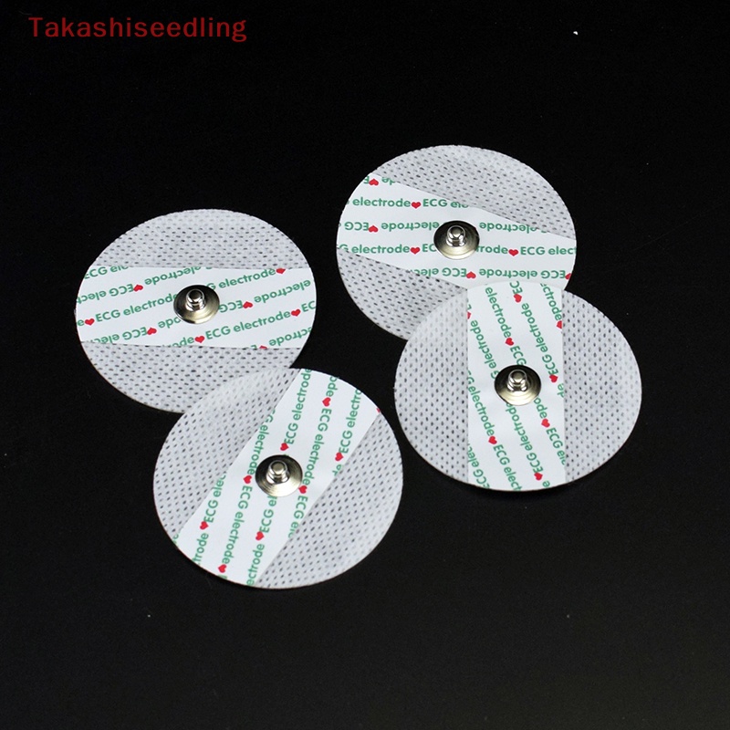 (Takashiseedling) 50 Miếng Dán Điện Cực ECG Dùng Một Lần Bằng Vải Không Dệt