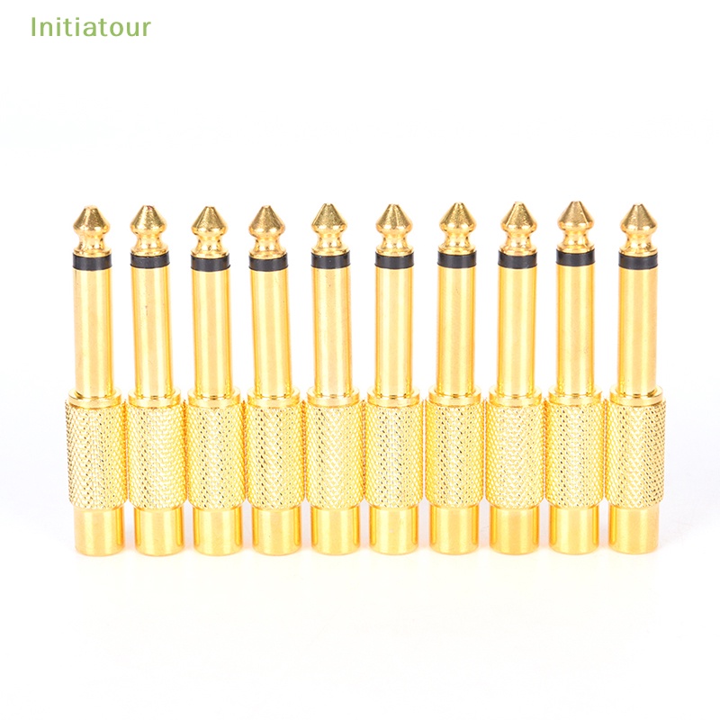 Set 10 Đầu Nối Chuyển Đổi Âm Thanh RCA Female Sang 6.35mm Mono MaleBán Chạy