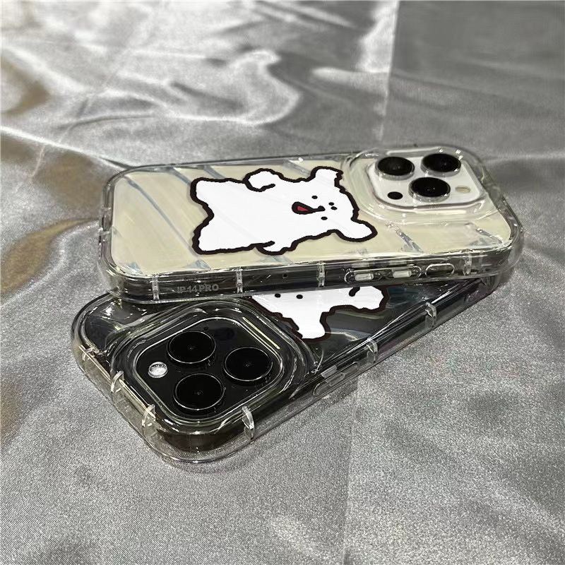 Ốp Điện Thoại Mềm Trong Suốt Họa Tiết Chú Cún Dễ Thương Cho Iphone 14Promax 1312 / 11 7 / 8plus xr / sins 1