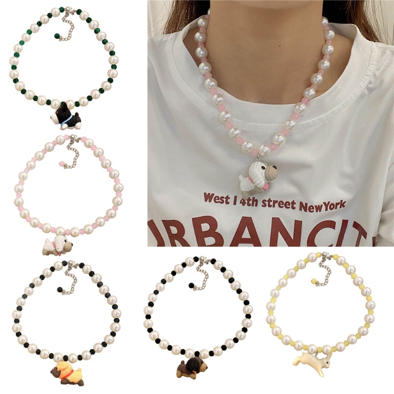 Vòng cổ Mặt Hình Cún Con Phong Cách Bohemian Dễ Thương Ngọt Ngào Cho Nữ
