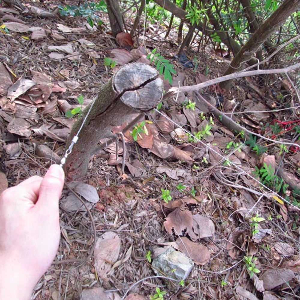 Cưa Dây Thừng Thép Không Gỉ Với Tay Cầm Bằng Ngón Tay Bỏ Túi Dùng Khi Đi Cắm Trại