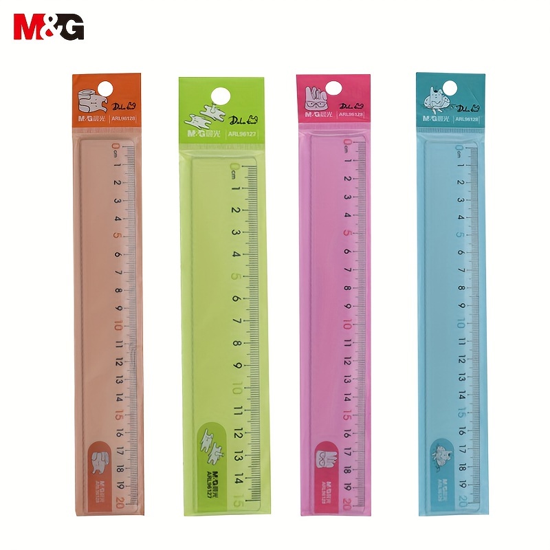 Thước vẽ gợn sóng GYMPRO 15cm/ 20cm họa tiết thỏ dễ thương tiện lợi