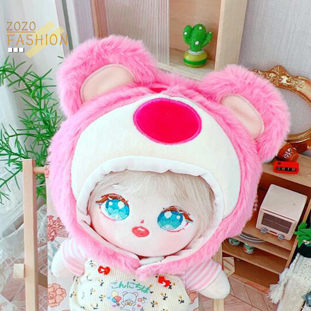 Mũ Đội Đầu Bằng Vải Cotton Mềm Mại Dành Cho Búp Bê Hoạt Hình