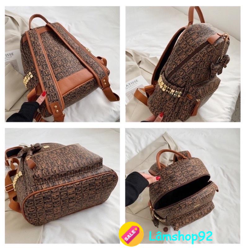 Balo nữ Hoạ Tiết GML Unisex Hot Trend 2023 Phong Cách Hàn Quốc trẻ trung balo học sinh