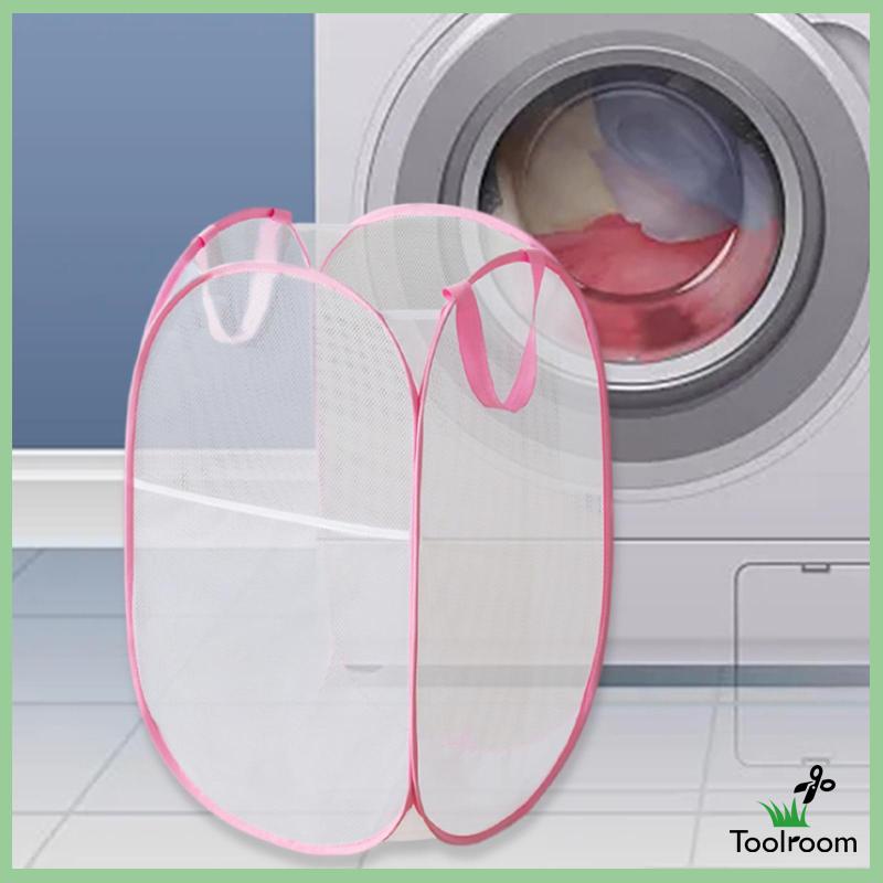 Giỏ Lưới Đựng Đồ Giặt Ủi / Đồ Dùng Có Thể Gấp Gọn Tiện Dụng Mang Theo Du Lịch / Cắm Trại