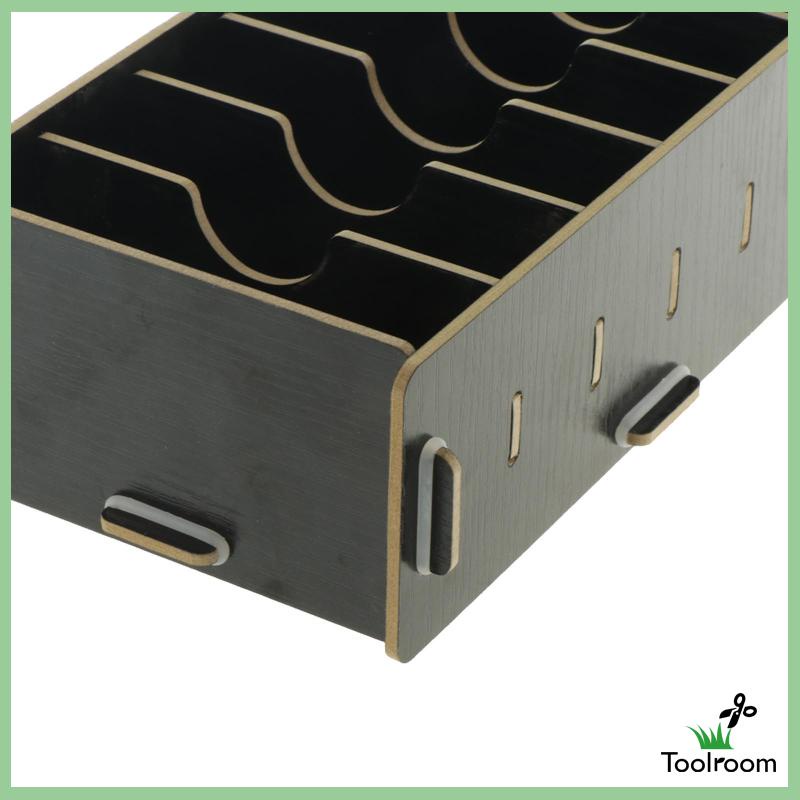 Khay Đựng Thẻ Tên Để Bàn 9 Ngăn Màu Đen