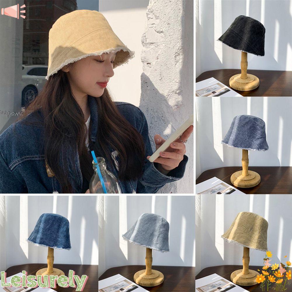 LEILY Nón Tai Bèo Che Nắng Kiểu Cao Bồi Cá Tính Cho Nam Và Nữ