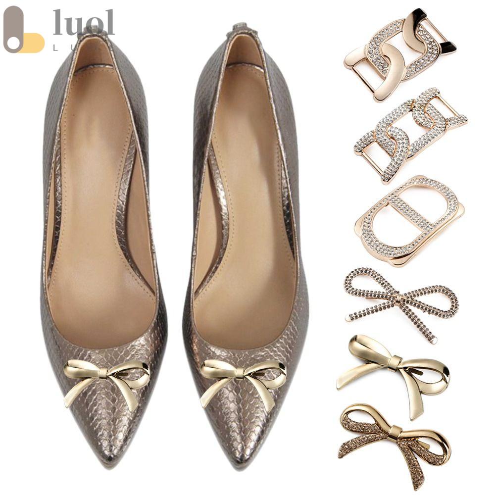 LUOL Khóa Kim Loại Dùng Trang Trí Giày Dép Tiện Dụng