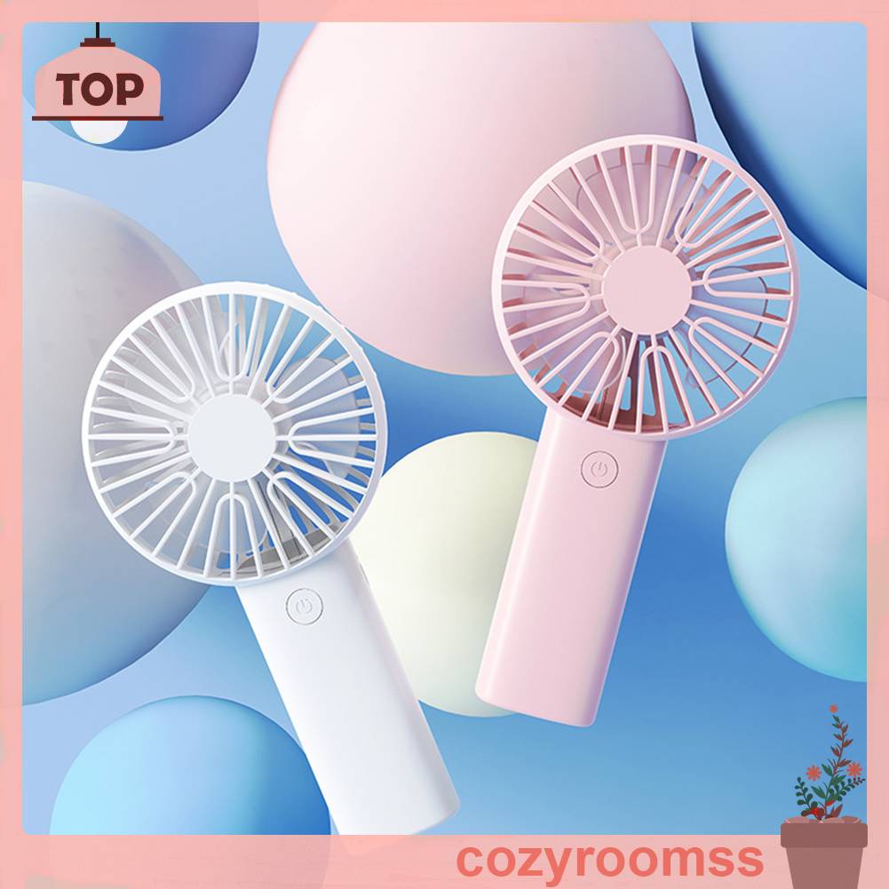 Quạt Mini Cầm Tay 3 Tốc Độ Kèm Sạc USB Tiện Dụng Chất Lượng Cao