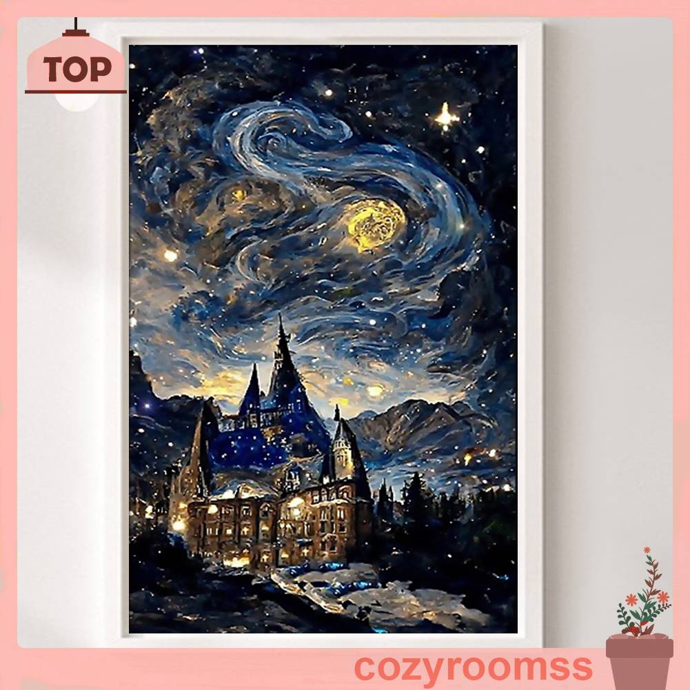 Toàn Bộ Bộ Tranh Thêu Chữ Thập 18CT Hình Lâu Đài Nghệ Thuật Thân Thiện Với Môi Trường