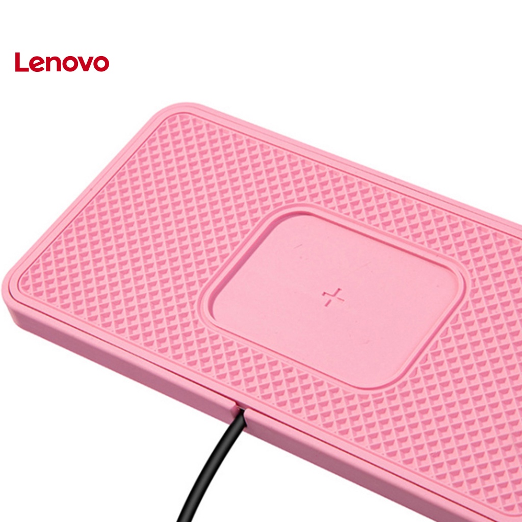 1 Bộ Đế Sạc Nhanh Không Dây 2 Trong 1 QI 15W Màu Hồng Chống Trượt Đa Năng Cho Xe Hơi