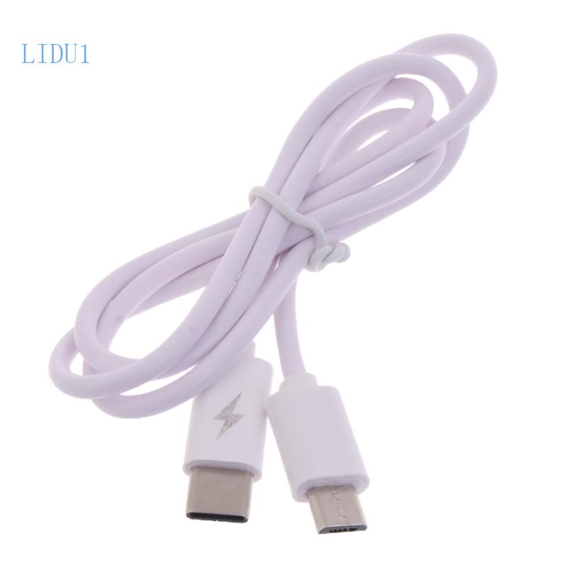 Dây Cáp Sạc LIDU1 USB OTG Type-C Sang Micro USB Cho Ổ Cứng Điện Thoại
