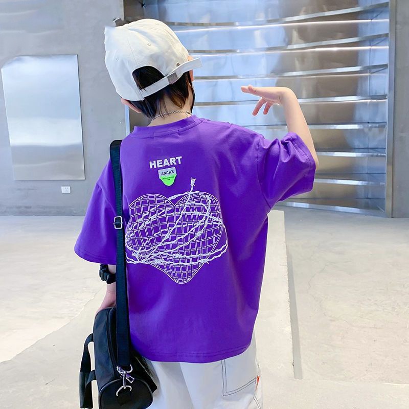 Mới Áo Thun 100% Cotton Tay Ngắn Unisex Cho Bé