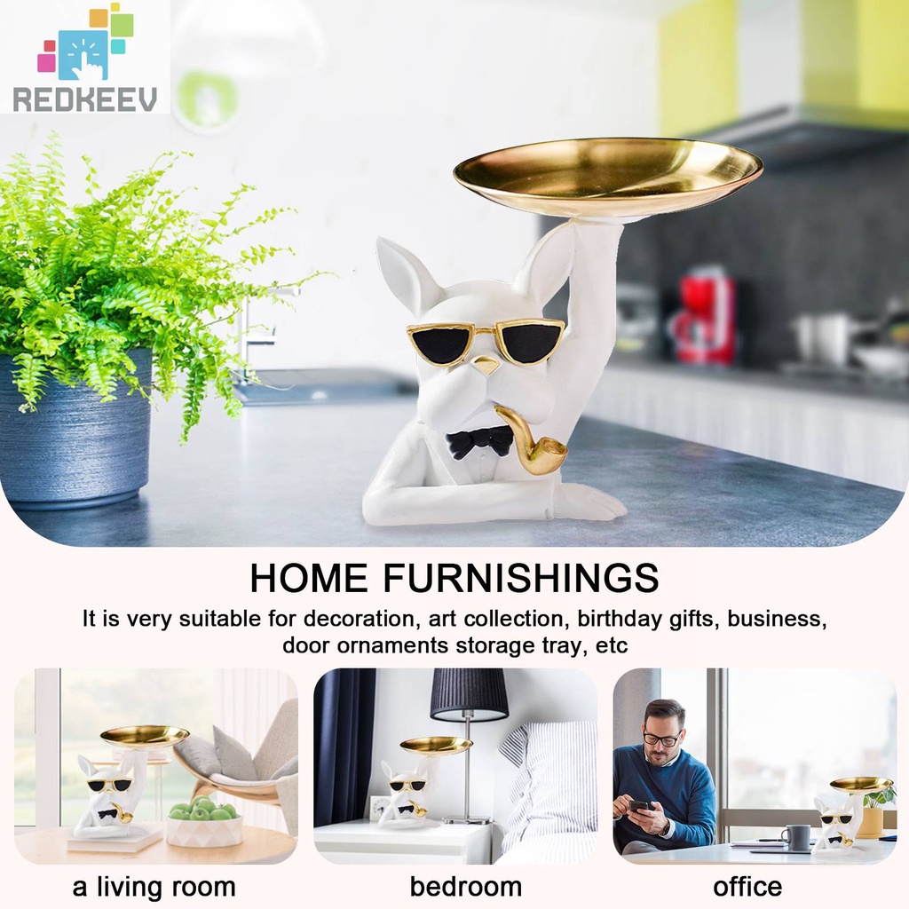 Tượng Chó Bull Bằng Nhựa Resin Trang Trí Lối Vào Chìa Khóa