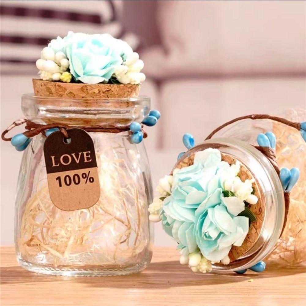 Lọ Thủy Tinh Trong Suốt Đựng Bánh Pudding 100ml / 3.4oz Có Nắp Đậy Tiện Dụng Cho Nhà Bếp