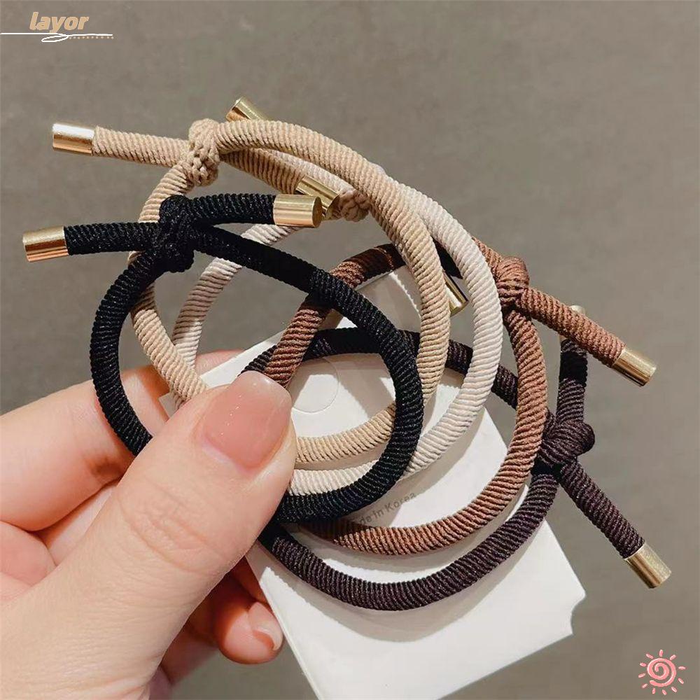 LAY Dây Cột Tóc Co Giãn Cao Thời Trang Cho Nữ