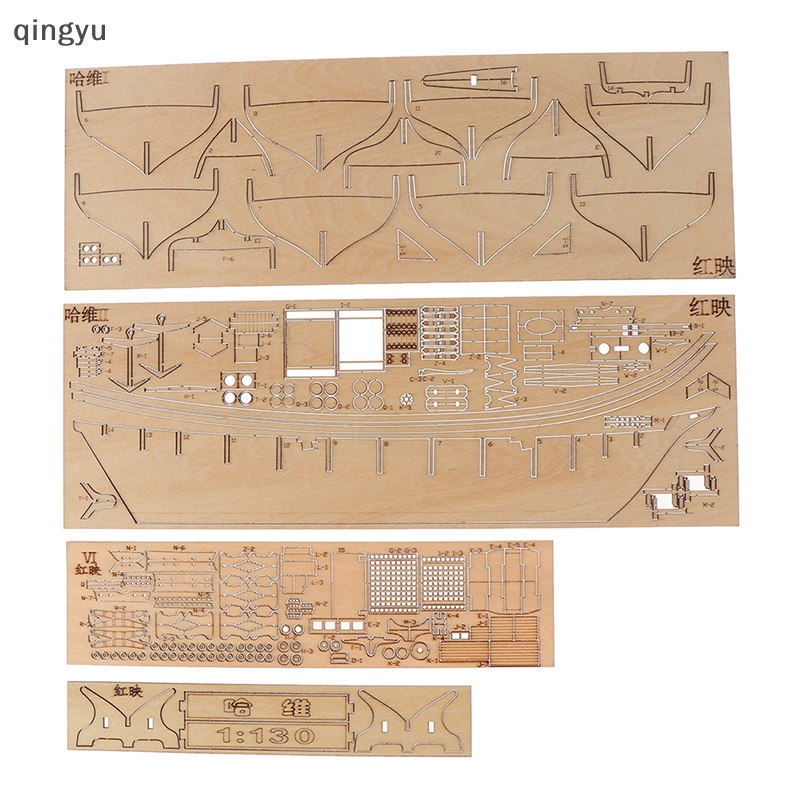 Mô Hình Thuyền Buồm DIY Bằng Gỗ Tỉ Lệ 1: 130