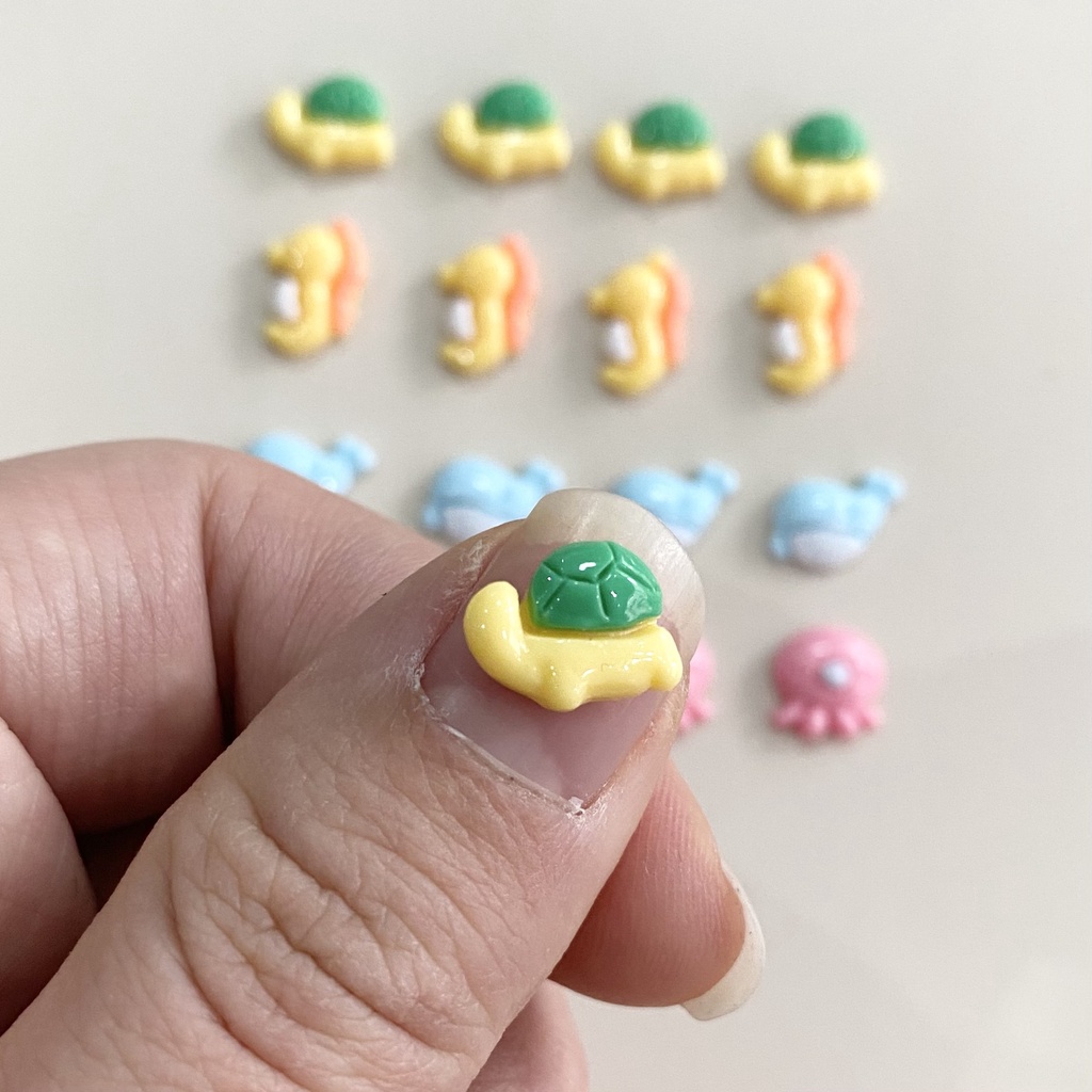 Charm Thú Hoạt Hình Hàn Quốc 2023 Phát Sáng Siêu Đáng Yêu | Trang Trí Móng Tay