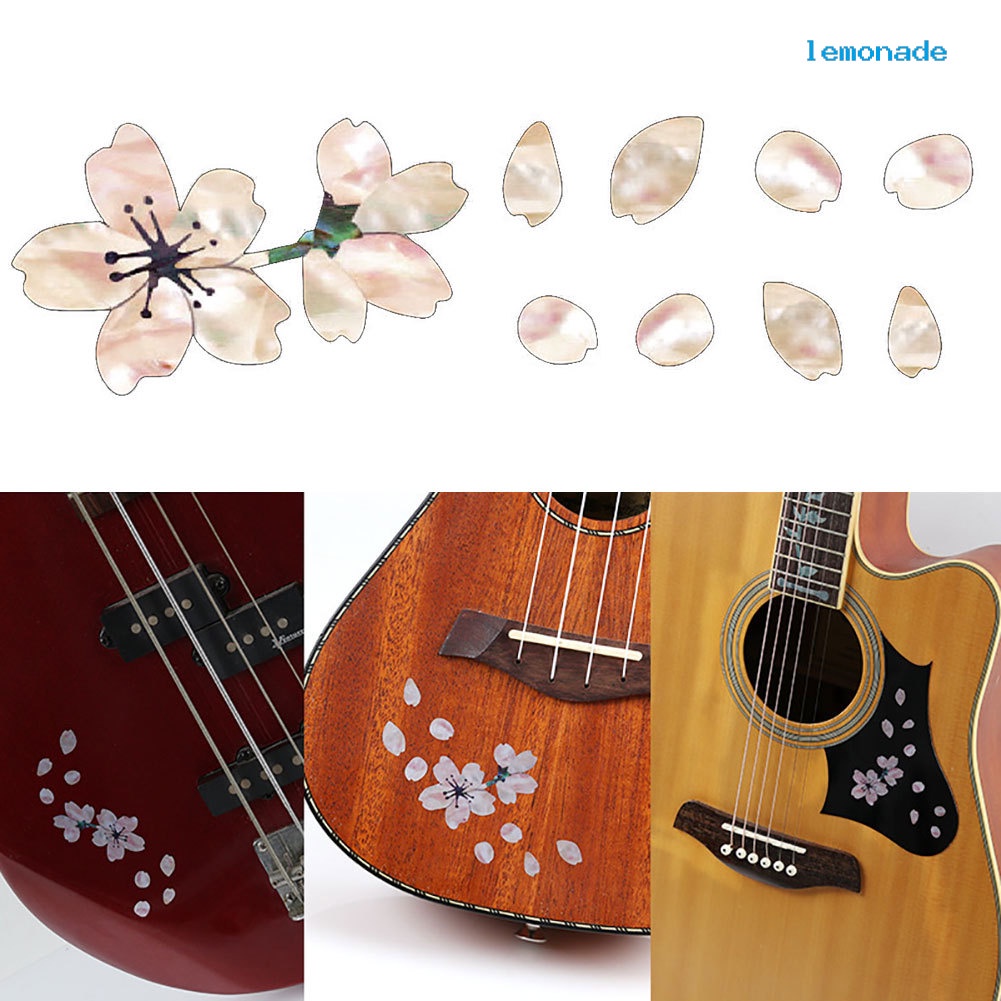 Miếng Dán Hình Vỏ Sò / Cây Anh Đào / Hoa Anh Đào Nhiều Màu Độc Đáo Trang Trí Bảng Điều Khiển Đàn guitar diy