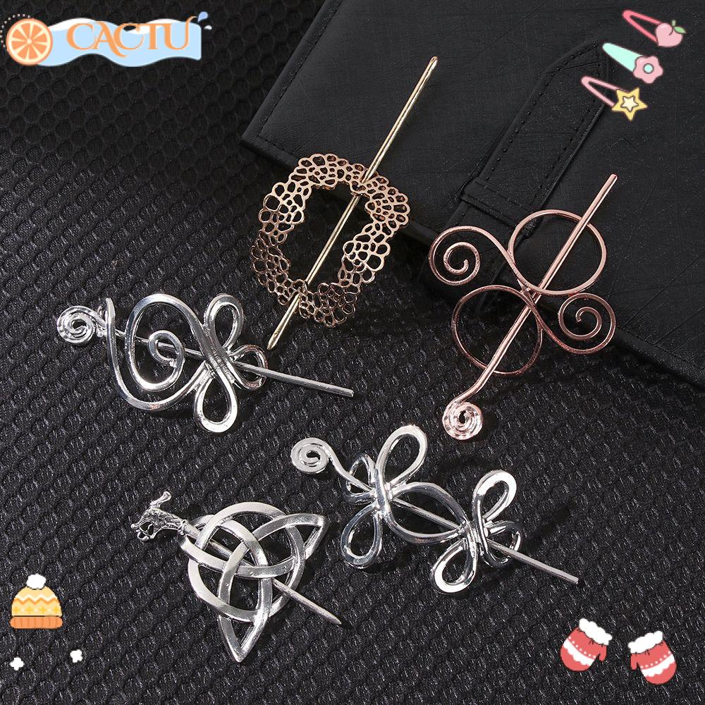CACTU Trâm Cài Tóc Kim Loại Thiết Kế Mới Thời Trang Dành Cho Nữ