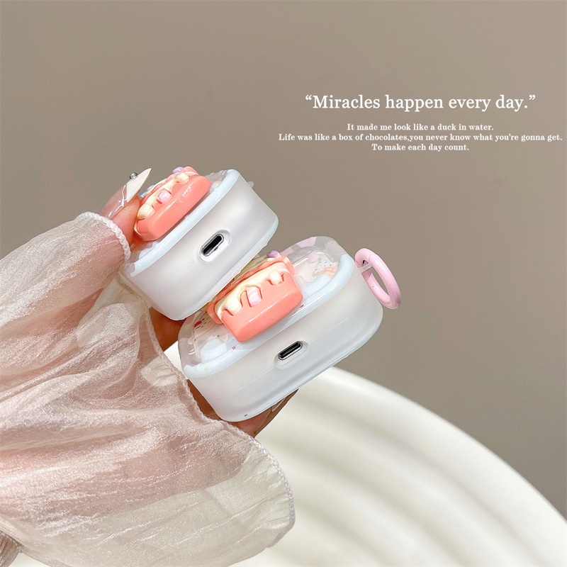 Vỏ Bảo Vệ Hộp Sạc Tai Nghe Bluetooth Không Dây Airpods1 / 2 3 Pro Pro2 Air Pods Pro 3 Hình Cây Kem Dễ Thương Ốp