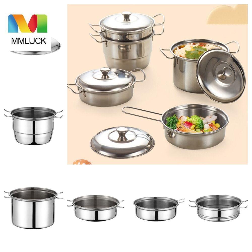 MMLUCK Đồ Chơi Nồi Hấp Bằng Thép Không Gỉ Cho Nhà Búp Bê