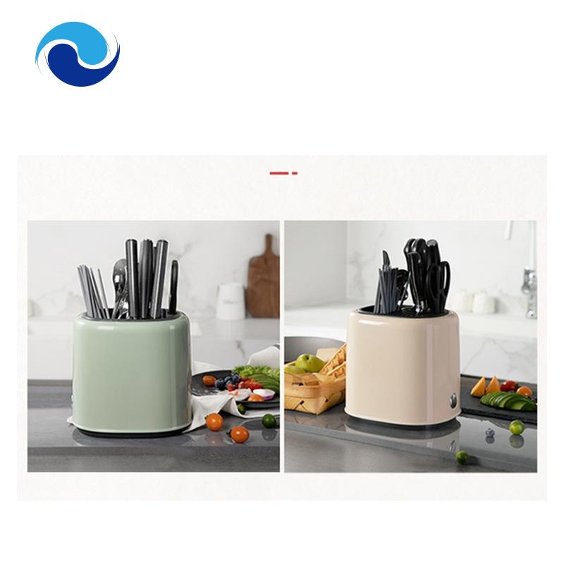 1 Giá Đỡ Dụng Cụ Ăn Uống Bằng ABS Màu Xanh Lá