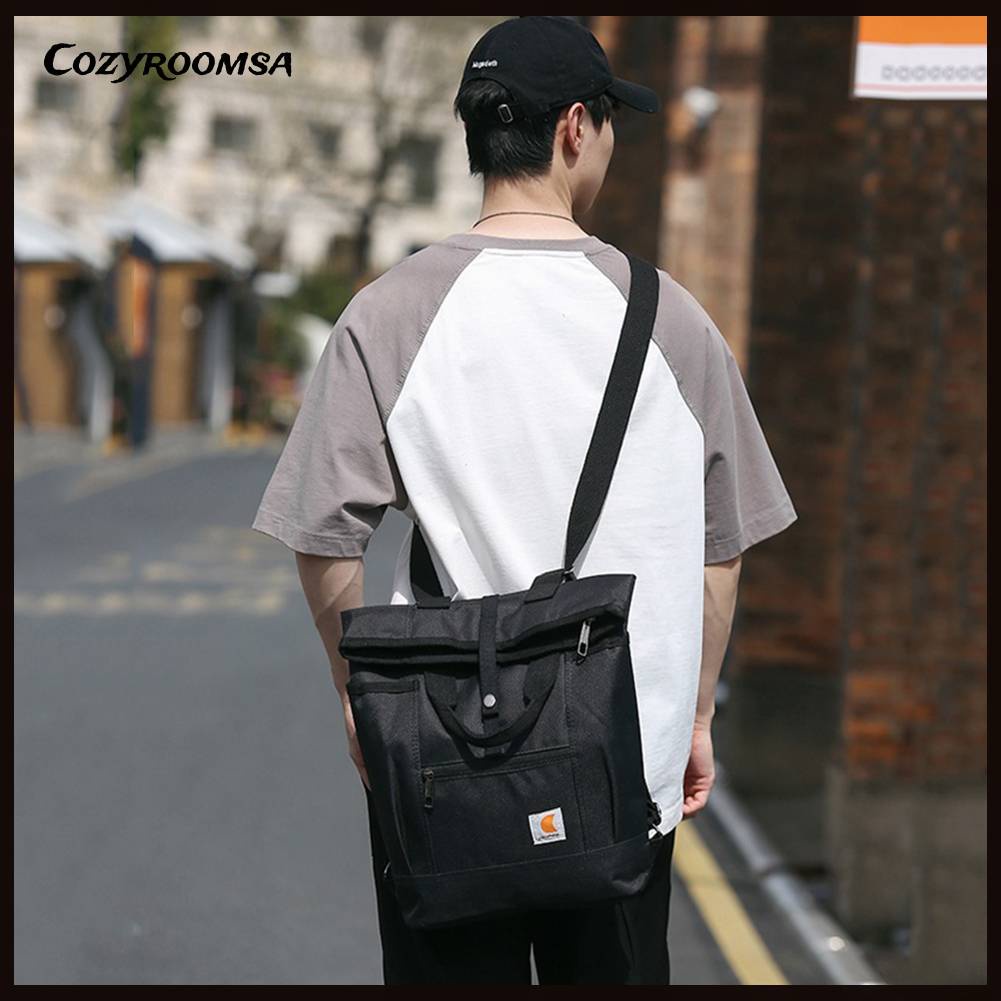 Túi Đeo Vai Bằng Nylon Có Khóa Kéo Tùy Chỉnh Tiện Dụng Cho Học Sinh