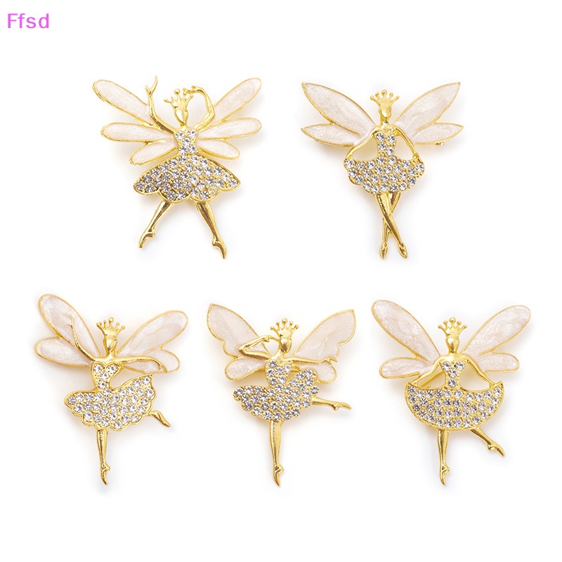 {Ffsd} Ghim Cài Áo Hình Cô Gái Múa Ba Lê Đính Đá Sáng Tạo Đẹp Mắt Cho Nữ