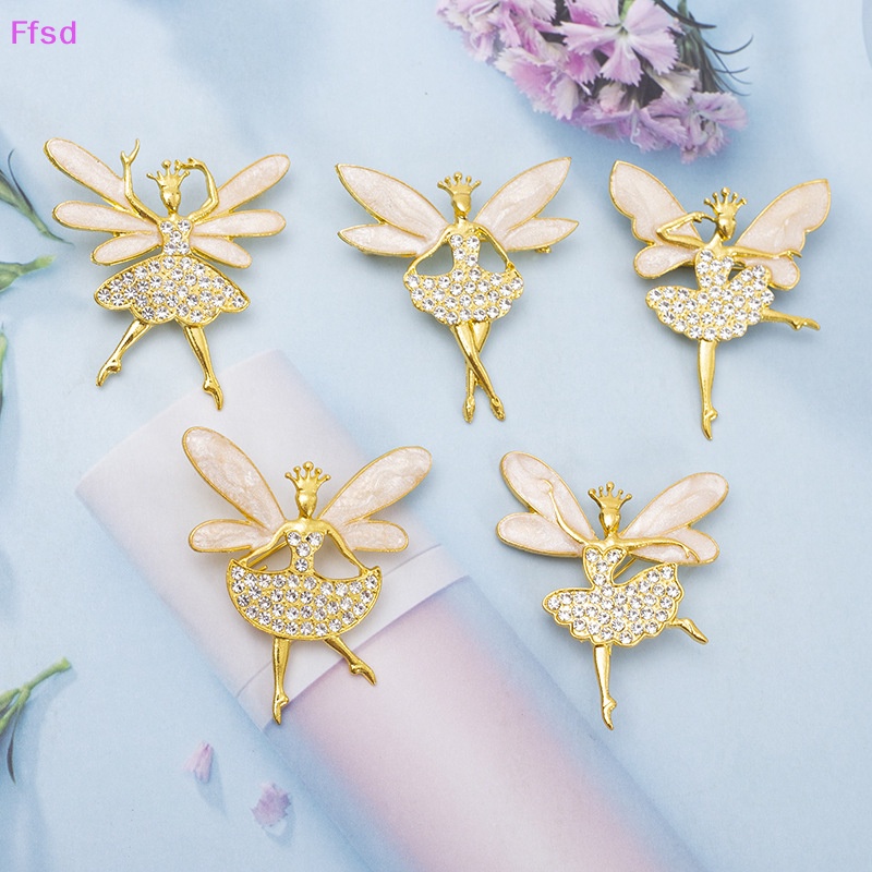 {Ffsd} Ghim Cài Áo Hình Cô Gái Múa Ba Lê Đính Đá Sáng Tạo Đẹp Mắt Cho Nữ