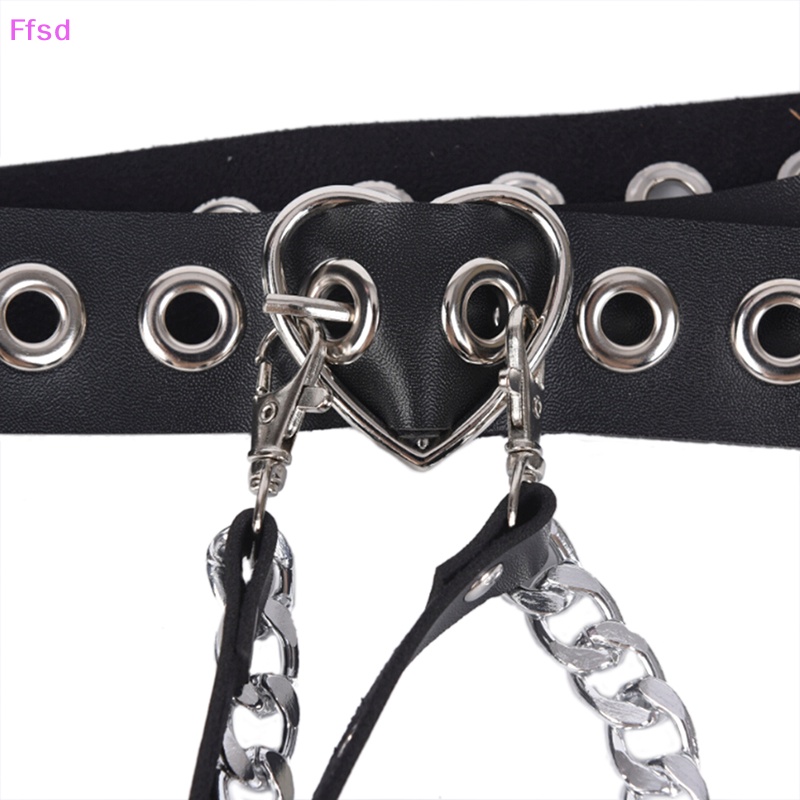 Đai Nịt Đùi Bằng Da Hình Trái Tim Phong Cách Punk