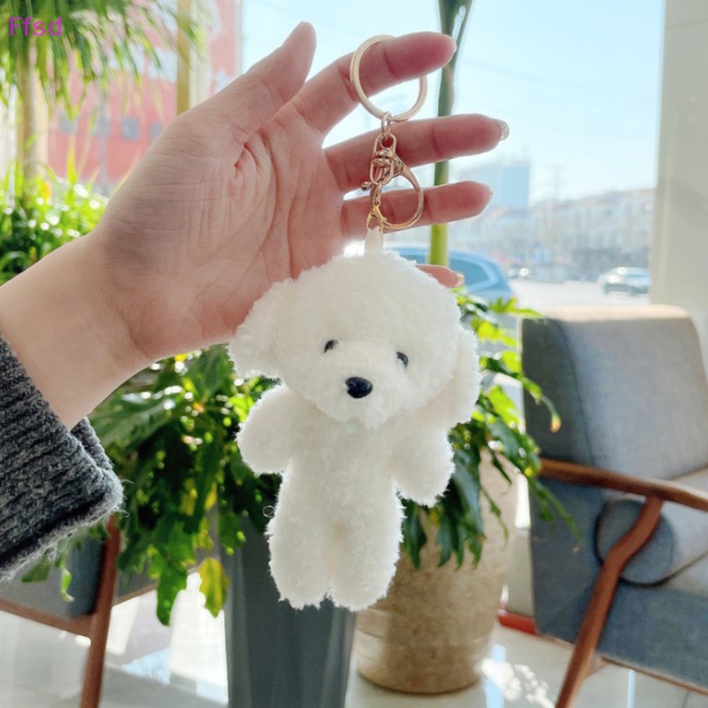 1 Móc Khóa Hình Gấu Nhồi Bông Mềm Mại Đáng Yêu