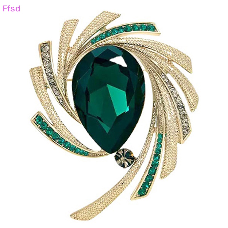 Ghim Cài Áo Đính Đá Pha Lê Nhẹ Nhàng Thanh Lịch Cao Cấp Cho Nữ {Ffsd} {Ffsd}