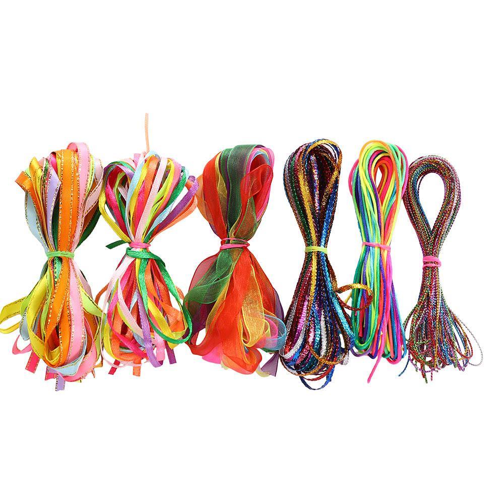 26EDIE Dây Bện Tóc Nhiều Màu Sắc Chất Lượng Cao Kiểu Công Chúa Ngọt Ngào Dễ Thương Cho Bé Gái DIY