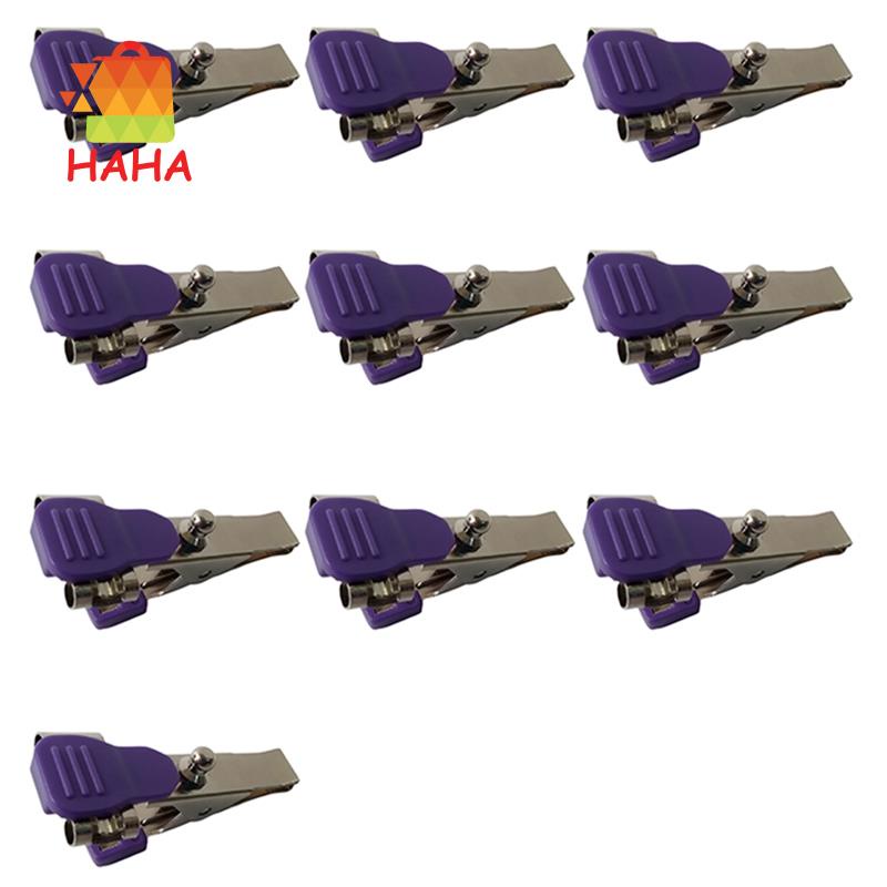 Set 10 Kẹp Cá Sấu Điện Cực ECG / Eg Cho Thú Cưng / Chó / Mèo Có Thể Tái Sử Dụng