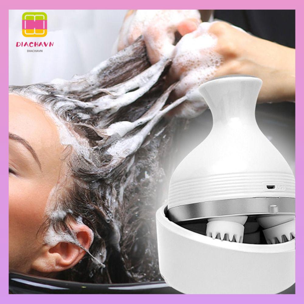 DIACHAVN Máy Mát Xa Đầu 2 Bánh Răng Bằng Nhựa Chống Thấm Nước Giúp Thư Giãn Cho Nam