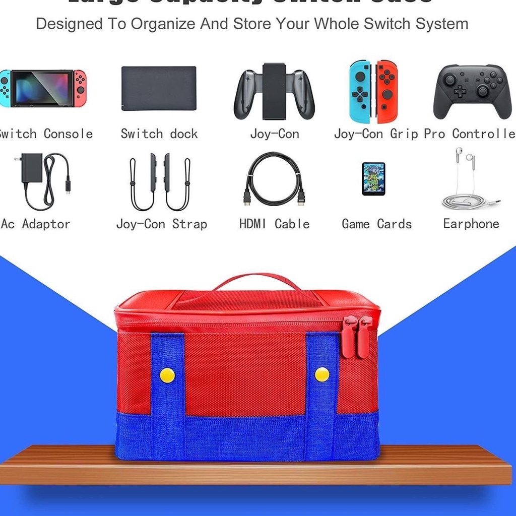 Túi Đựng Bảo Vệ Chống Rơi Dành Cho Máy Chơi Game Nintendo Switch