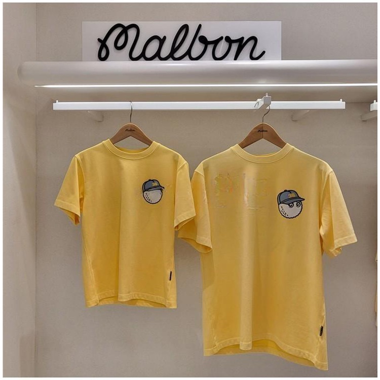 Áo Thun cotton Tay Ngắn In Chữ MALBON Dễ Thương Thời Trang Xuân Hè Cho Nam Và Nữ