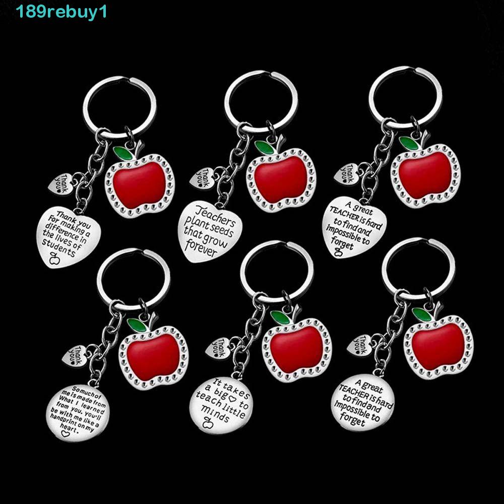 REBUY1 Móc Chìa Khóa Khắc Chữ Mentor Dễ Thương