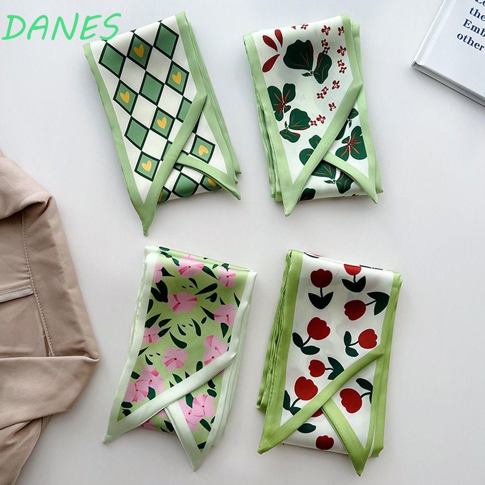 DANES Băng Đô Cài Tóc Dài Họa Tiết Hoa Tulip Phong Cách Hàn Quốc Dễ Phối Đồ