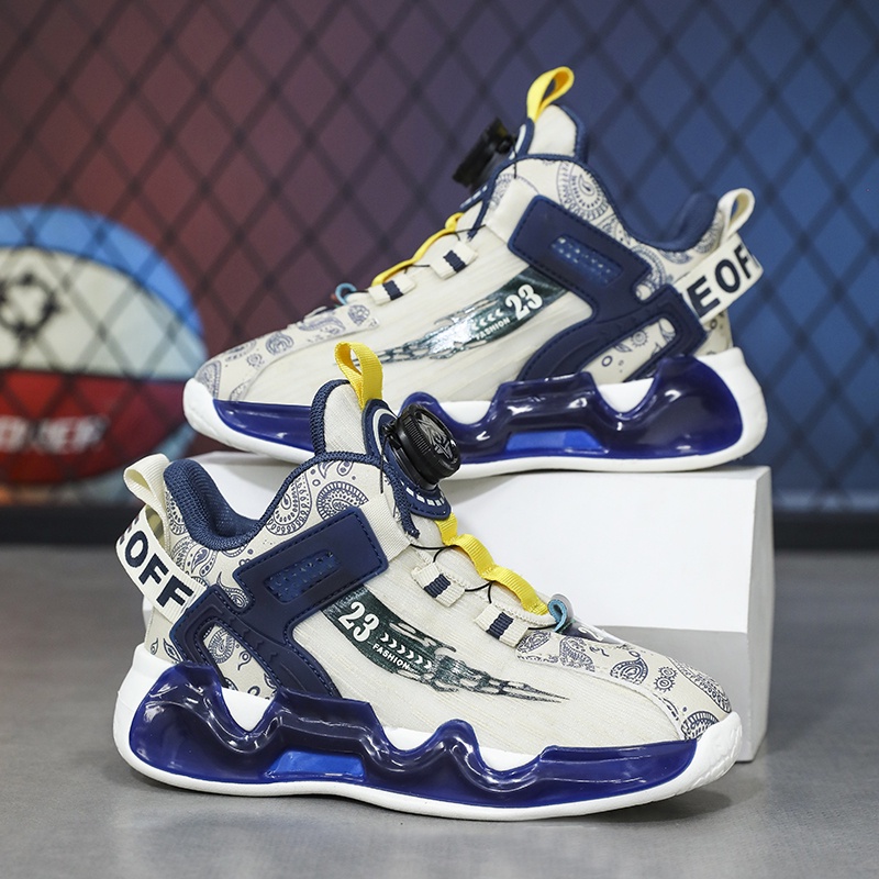 Giày Thể Thao Bóng Rổ Chống Trượt Thời Trang Năng Động Dành Cho Trẻ