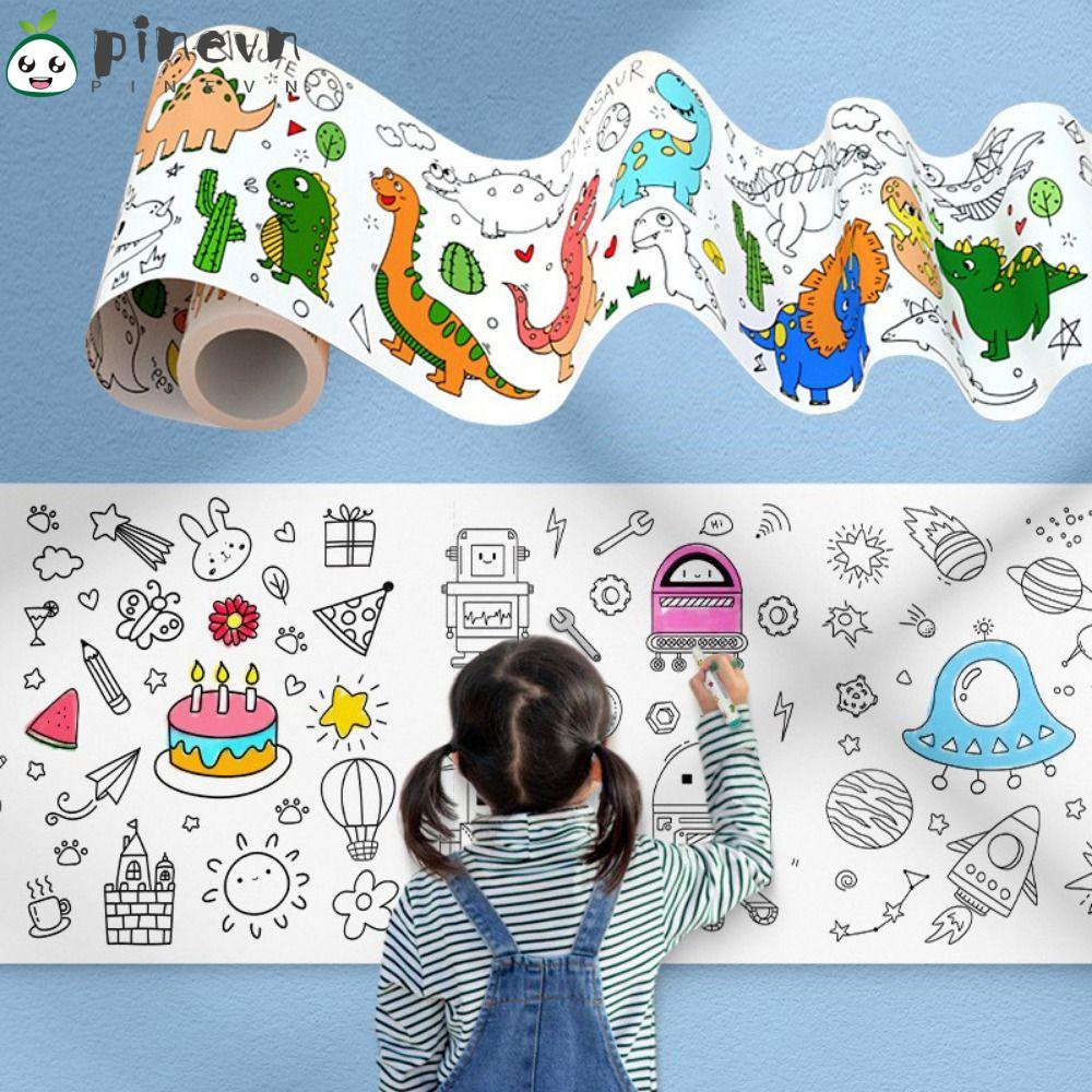 PINEVN Cuộn Giấy Vẽ Tranh Graffiti Độc Đáo Cho Bé