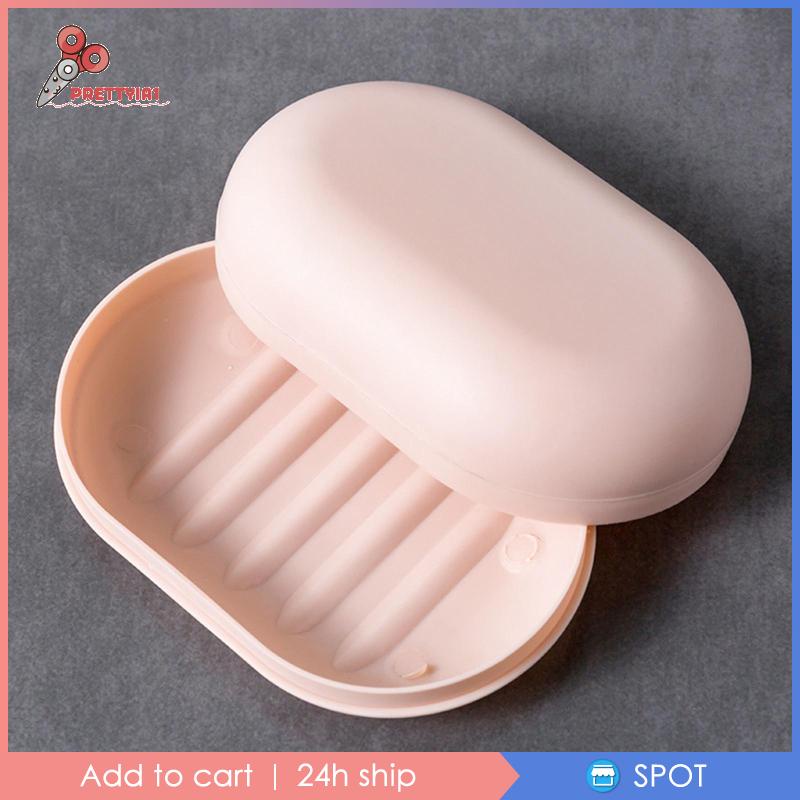 Giá Đỡ Xà Phòng Có Nắp Đậy Tháo Rời Được Tiện Lợi Dành Cho Đi Du Lịch