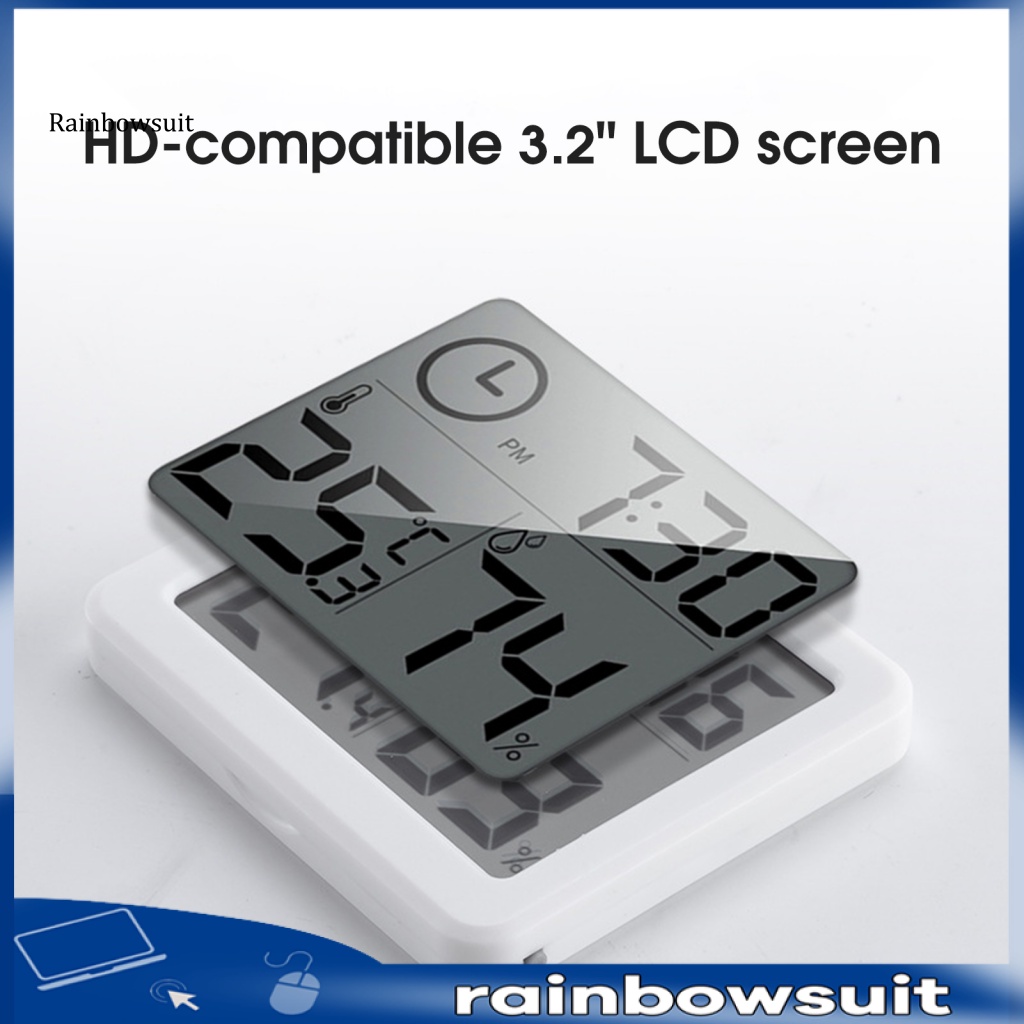 Đồng Hồ Đo Nhiệt Độ Và Độ Ẩm Màn Hình LED Kỹ Thuật Số Độ Chính Xác Cao Đa Năng Dùng Trong Nhà / Ngoài Trời